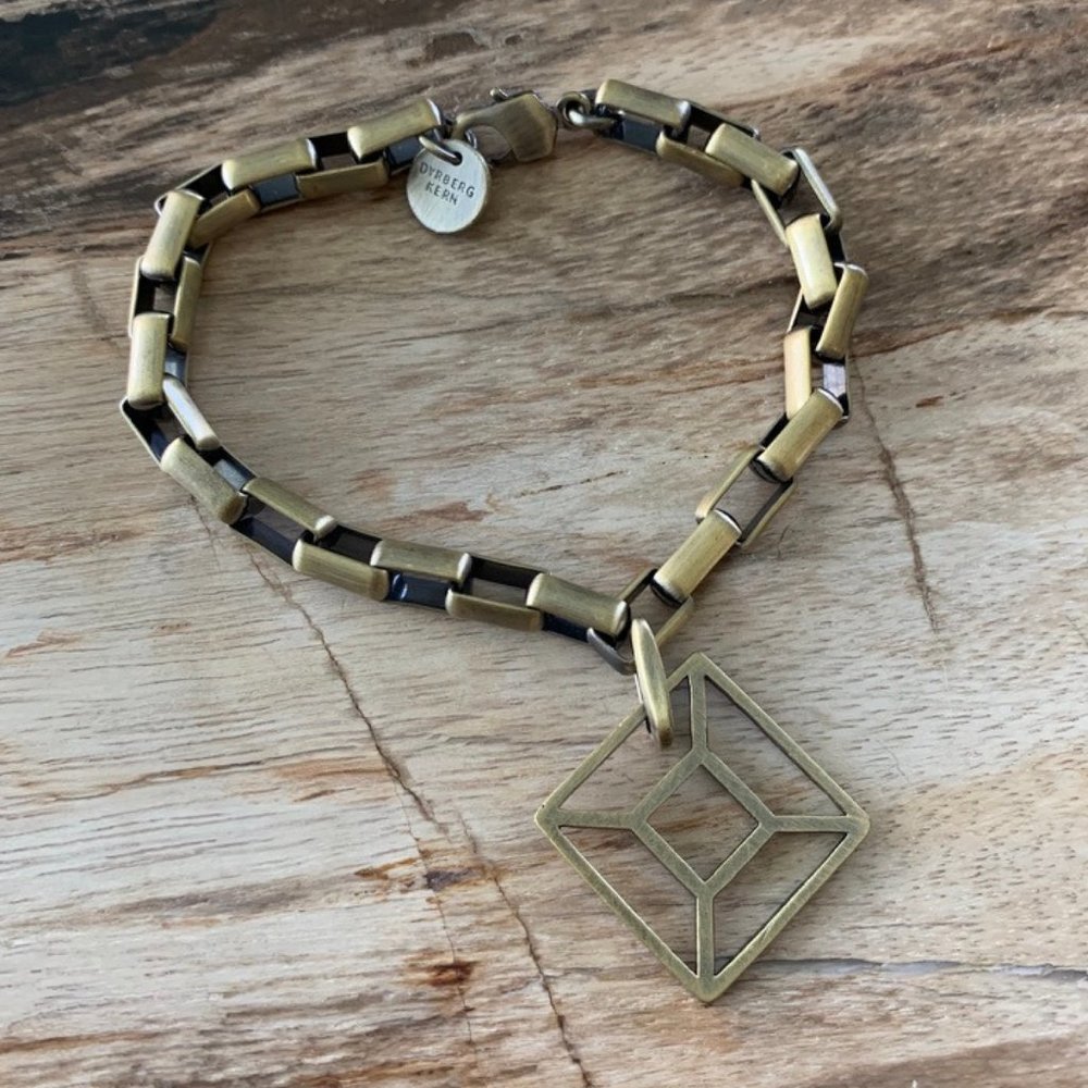Dyrberg/Kern Trude rectangular link bracelet